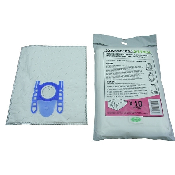 Bosch microfibre vacuum cleaner bags | 10 bags + 1 filter (123ink version)  SBO01004 - 1