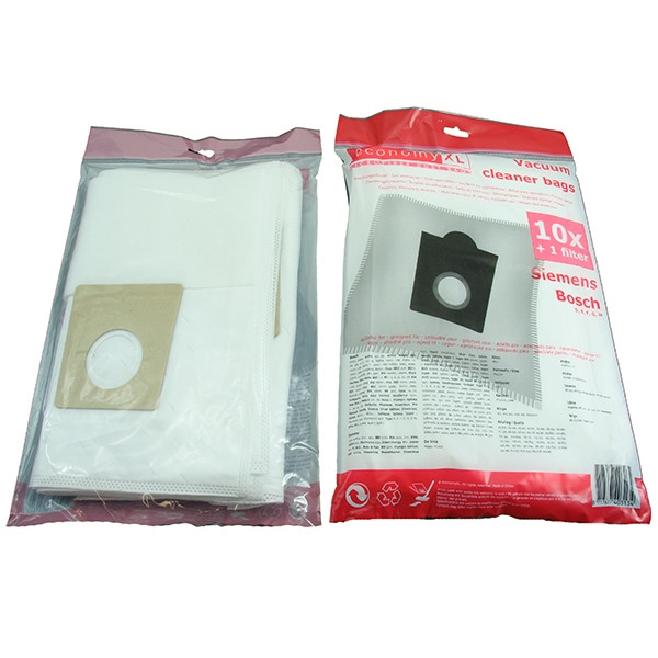 Bosch type microfibre D/E/F/G/H vacuum cleaner bags | 10 bags + 1 filter (123ink version)  SBO01002 - 1