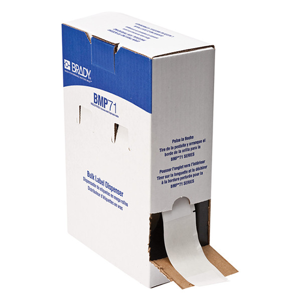 Brady BM-33-427 white vinyl labels, 38.10mm x 101.60mm (original Brady) BM-33-427 148021 - 1