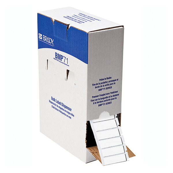 Brady BM71E-6-7593-WT laminated polyester labels, 15.00mm x 45.00mm (original Brady) BM71E-6-7593-WT 147290 - 1