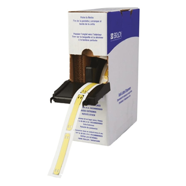 Brady BM71H-3-7643-YL yellow wire and cable labels, 75mm x 25m (original Brady) BM71H-3-7643-YL 147300 - 1