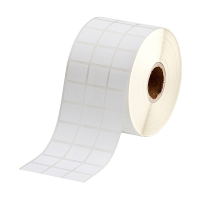 Brady BPT-617-488 white matte polyester label, 22.86mm x 22.86mm (original Brady) BPT-617-488 147650