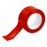 Floor marking tape 50mm x 33m (self-adhesive) | Brady red 147913