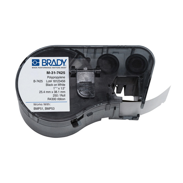 Brady M-31-7425 polypropylene labels, 25.4mm x 38.1mm (original Brady) M-31-7425 146048 - 1