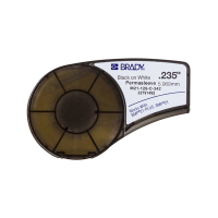 Brady M21-125-C-342 black on white heat shrink tubing tape, 6mm x 2.10m (original Brady) M21-125-C-342 147144