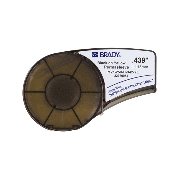 Brady M21-250-C-342-YL black on yellow heat shrink tubing tape, 11.15mm x 2.10m (original Brady) M21-250-C-342-YL 147166 - 1