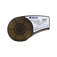 Brady M21-375-C-342-YL black on yellow heat shrink tubing tape, 16.38mm x 2.10m (original Brady) M21-375-C-342-YL 147206