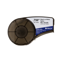 Brady M21-750-499 black on white nylon tape, 19.1mm x 4.88m (original Brady) M21-750-499 147258
