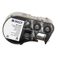 Brady M4-11-498 black on white vinyl fabric labels, 12.7mm x 19.05mm (original Brady) M4-11-498 148312