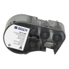 Brady M4-81-488 black on white polyester labels, 6.35mm x 48.26mm (original Brady) 148254 - 1