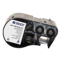 Brady M4C-1000-595-BL-WT white on blue vinyl tape, 25.4mm x 7.62m (original Brady) M4C-1000-595-BL-WT 148236