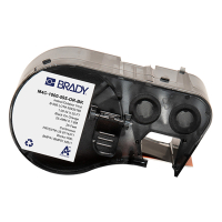 Brady M4C-1000-595-OR-BK black on orange vinyl tape, 25.4mm x 7.62m (original Brady) M4C-1000-595-OR-BK 148230