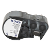 Brady M4C-250-414 black on white polyester hook-and-loop material labels, 6.35mm x 3.66m (original Brady) 147942 - 1