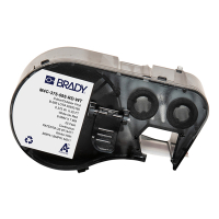 Brady M4C-375-595-RD-WT white on red vinyl labels, 9.53mm x 7.62m (original Brady) M4C-375-595-RD-WT 147946