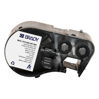 Brady M4C-375-595-WT-BK black on white vinyl tape, 9.53mm x 7.62m (original Brady) M4C-375-595-WT-BK 148384