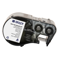 Brady M4C-500-595-BK-WT white on black vinyl labels, 12.70mm x 7.62m (original Brady) M4C-500-595-BK-WT 147958