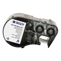 Brady M4C-500-595-CL-WT white on transparent vinyl tape, 12.7mm x 6.1m (original Brady) M4C-500-595-CL-WT 148380