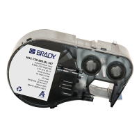 Brady M4C-750-595-BL-WT white on blue vinyl tape, 19.05mm x 7.62m (original Brady) M4C-750-595-BL-WT 148186