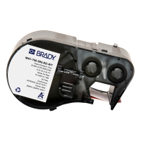 Brady M4C-750-595-RD-WT white on red vinyl labels, 19.05mm x 7.62m (original Brady) M4C-750-595-RD-WT 147944