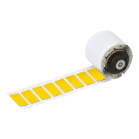 Brady M6-02-7593-YL yellow laminated polyester labels, 27mm x 12.45mm (original Brady) M6-02-7593-YL 148070