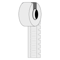 Brady M6-10x4.2-7597-WT white polyethylene labels, 10mm x 4.20mm (original Brady) M6-10x4.2-7597-WT 148099