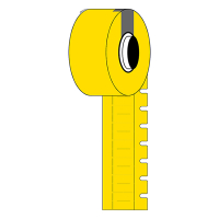 Brady M6-10x4.2-7597-YL yellow polyethylene labels, 10mm x 4.20mm (original Brady) M6-10x4.2-7597-YL 148098