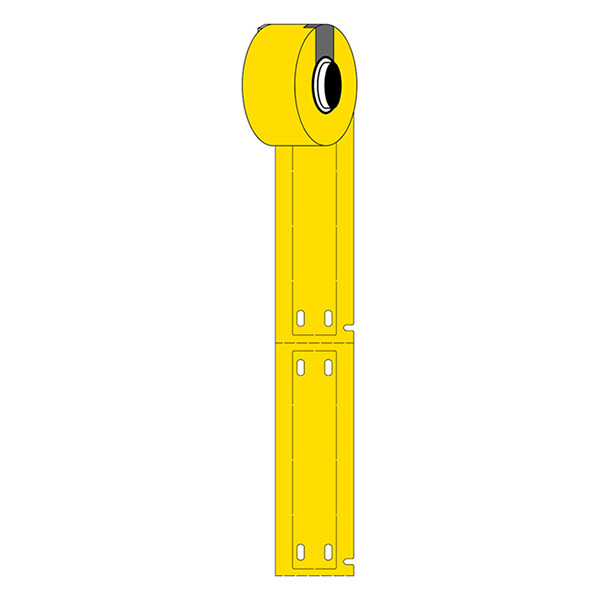 Brady M6-15x75-7643-YL yellow polyurethane labels, 15mm x 75mm (original Brady) M6-15x75-7643-YL 148087 - 1