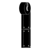 Brady M6-25x75-B7598-BK black polyurethane tags, 25mm x 75mm (original Brady) 148034 - 1