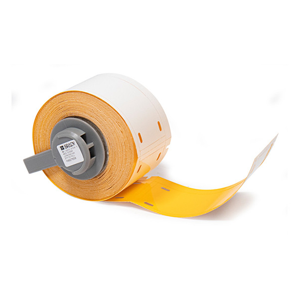 Brady M6-25x75-B7598-YL yellow polyurethane tags, 25mm x 75mm (original Brady) M6-25x75-B7598-YL 148048 - 1