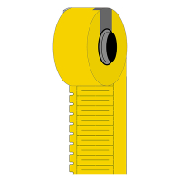 Brady M6-30x4.2-7597-YL yellow polyethylene labels, 30mm x 4.20mm (original Brady) M6-30x4.2-7597-YL 148085