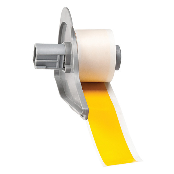 Brady M71C-1000-595-YL yellow vinyl labels, 25.40mm x 15.24m (original Brady) M71C-1000-595-YL 147396 - 1