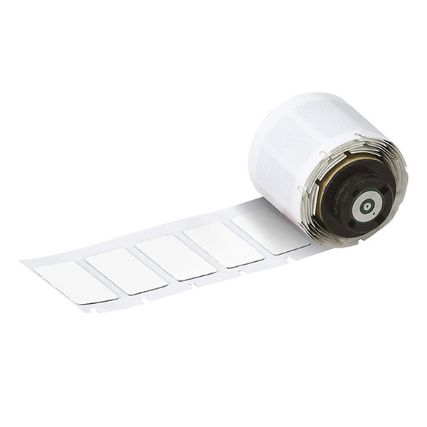 Brady M71EP-4-7593-WT white laminated polyester labels, 27mm x 18mm (original Brady) M71EP-4-7593-WT 147436 - 1