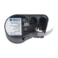 Brady MC-750-584-YL plastic labels, 19.05mm x 6.1mm (original Brady) MC-750-584-YL 146116