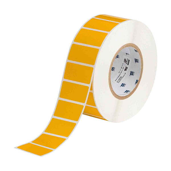 Brady THT-17-423-3-YL yellow glossy polyester label, 50.8mm x 25.4mm (original Brady) 147664 - 1