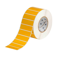 Brady THT-18-423-3-YL yellow glossy polyester label, 76.2mm x 25.4mm (original Brady) THT-18-423-3-YL 147692