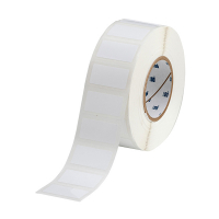 Brady THT-23-423-2 white glossy polyester label, 50.8mm x 25.4mm (original Brady) THT-23-423-2 147652