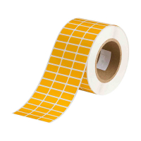 Brady THT-5-423-10-YL yellow glossy polyester label, 25.4mm x 12.7mm (original Brady) THT-5-423-10-YL 147674