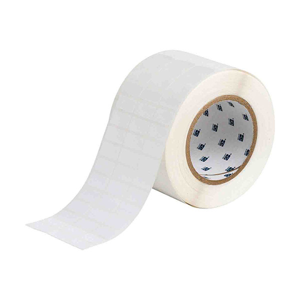 Brady THT-5-533-10 white glossy removable polyester label, 25.4mm x 12.7mm (original Brady) THT-5-533-10 147658 - 1
