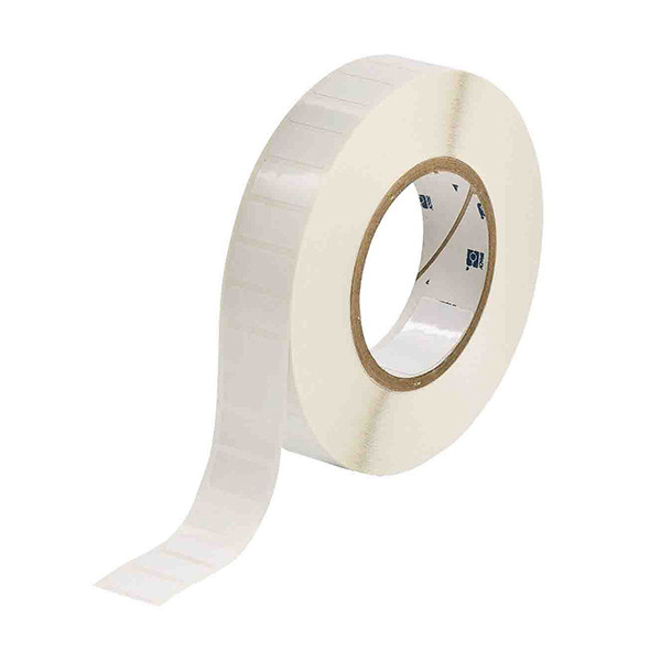 Brady THT-59-483-10 white polyester glossy label, 25.40mm x 12.70mm (original Brady) THT-59-483-10 147600 - 1