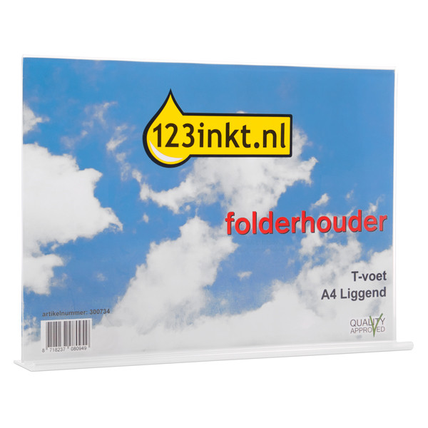 Brochure holder (A4) | T-foot landscape | 123ink 300734 - 1