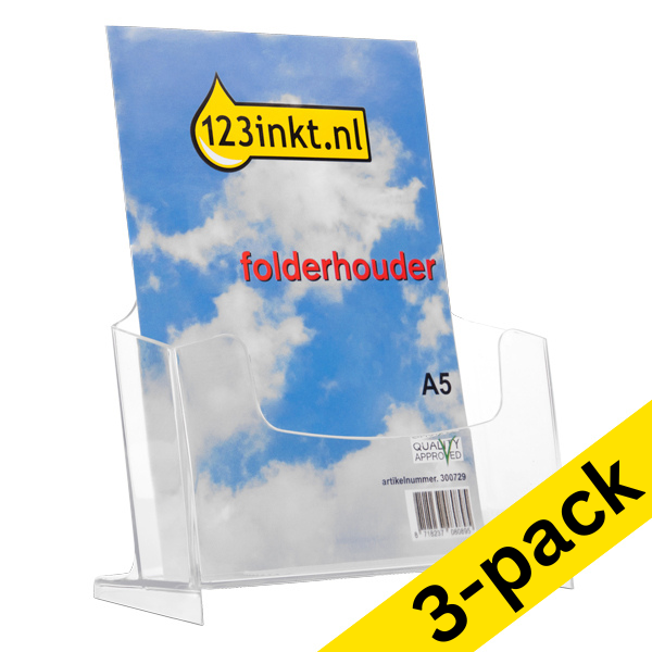 Brochure holder (A5) | 123ink | 3-pack 423177 - 1