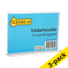 Brochure holder (A6) | L-foot landscape | 123ink | 3-pack