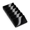 Brochure holder for wall (A4, black) | 6 compartments | 123ink 302753 - 2