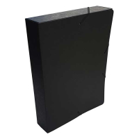 Elasticated folder (400 sheets) | Bronyl black 402826