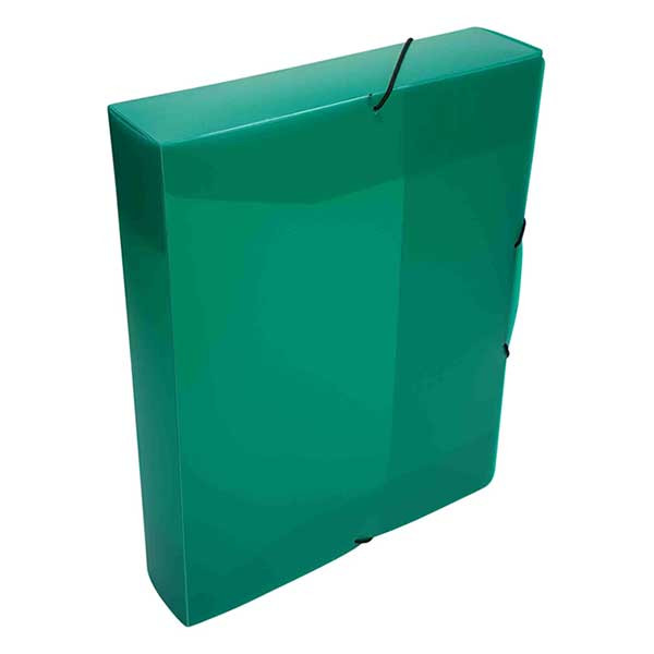 Elasticated folder (400 sheets) | Bronyl transparent green 402819 - 1