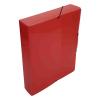 Elasticated folder (400 sheets) | Bronyl transparent red 402818 - 1