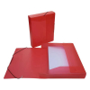 Elasticated folder (400 sheets) | Bronyl transparent red 402818 - 2