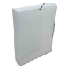 Elasticated folder (400 sheets) | Bronyl transparent white 402820 - 1