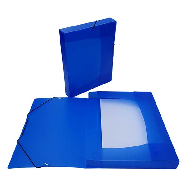 Elasticated folder 40mm (300 sheets) | Bronyl transparent blue 402813 - 2