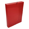 Elasticated folder 40mm (300 sheets) | Bronyl transparent red 402814 - 1